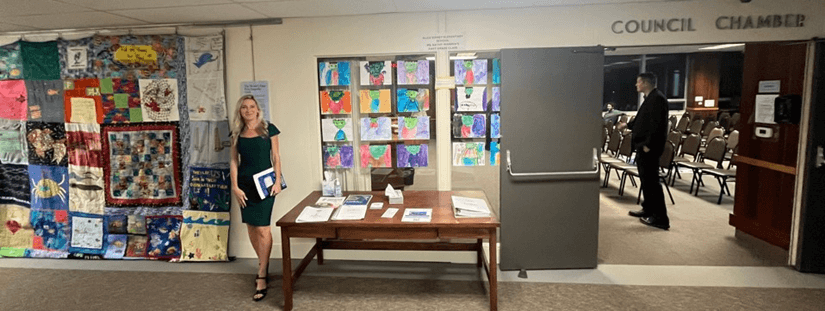 World’s First Fish Empathy Quilt Now on Display at City Hall in California