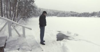 Elderly Man Waits Every Day For His Friend To Crawl Out Of Here And Greet Him