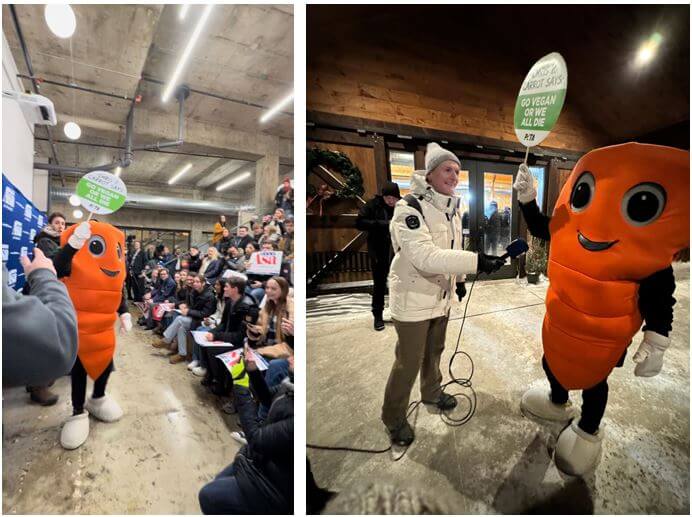 ‘Eat Me!’ Chris P. Carrot Says Presidential Candidates Must Go Vegan to Combat Climate Catastrophe and More in New Hampshire