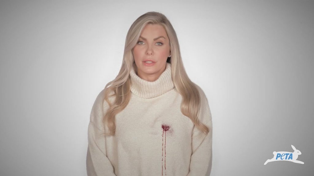 Cruelty Isn’t Cozy: Crystal Hefner Joins PETA to Expose Cashmere’s Bloody Truth