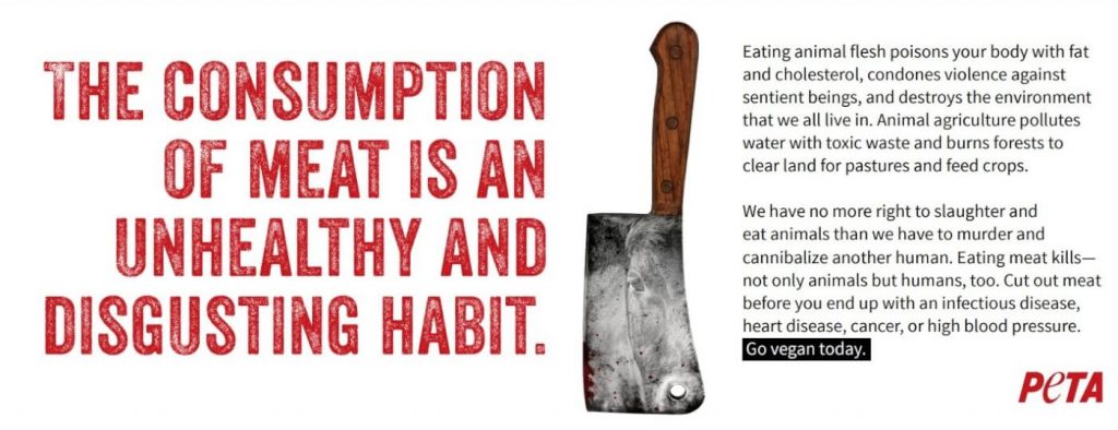 ‘Unhealthy’ Gulfport Residents Warned to Steer Clear of Meat in PETA’s Bus Blitz Ad Campaign