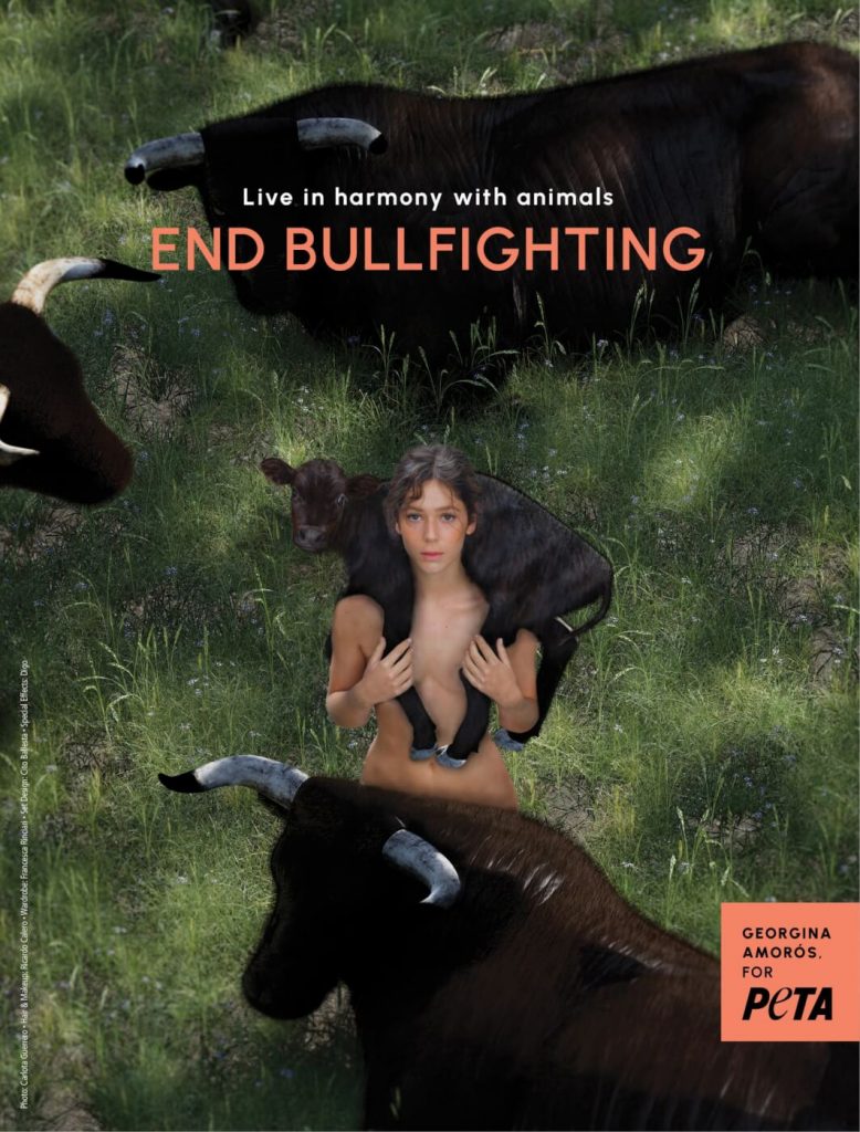 Georgina Amorós Joins PETA Latino to Lead the Charge Against Bullfighting