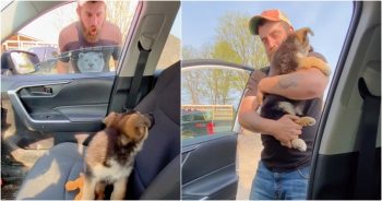 Wife Picks Husband Up From Work With An Extra Passenger Inside