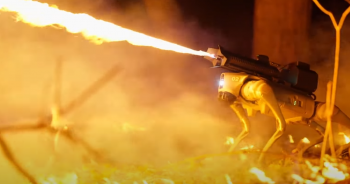 Robotic Dog Flamethrower Is Lighting Up The Internet, Meet The ‘Thermonator’