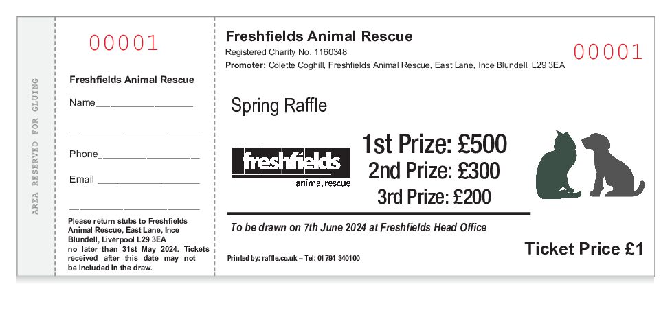 Freshfields 2024 Raffle Winning Ticket Numbers