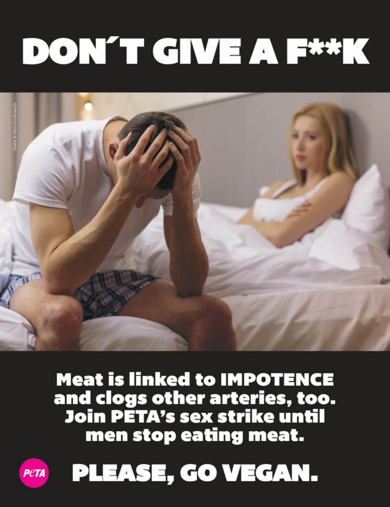 Leave the Meat in the Sheets—Go Vegan in the Streets: PETA Calls For Sex Strike