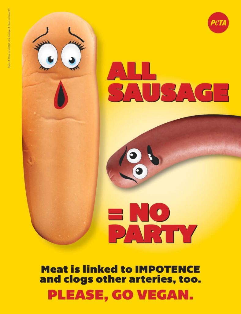 Will PETA’s Spoof ‘Sausage Party’ Ad Get a Rise out of Meat-Eating Men?