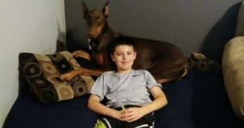 Boy ‘Sacrifices’ His Toys to Pay for Treatment of His Sick Service Dog