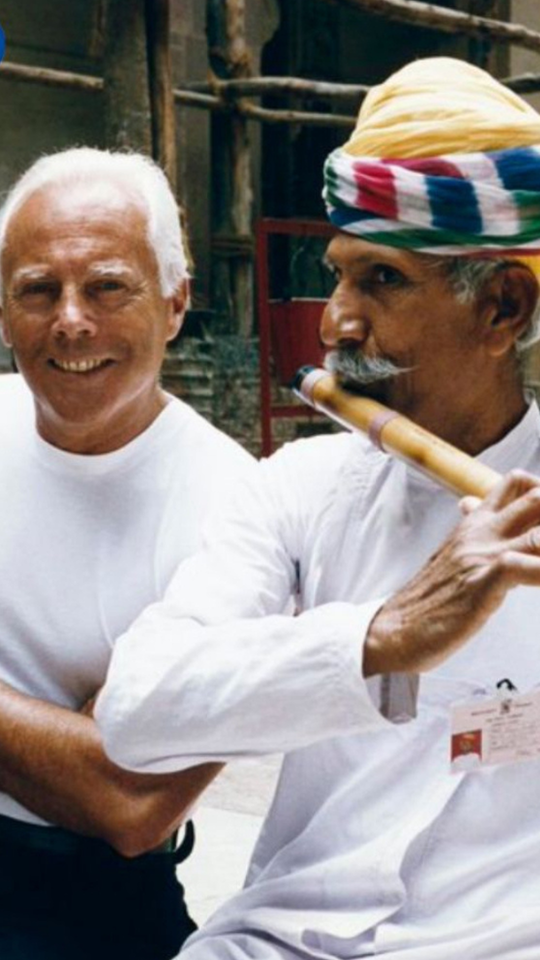 How Indian Colours, Textiles & Heritage Inspired Giorgio Armani’s Most Iconic Designs