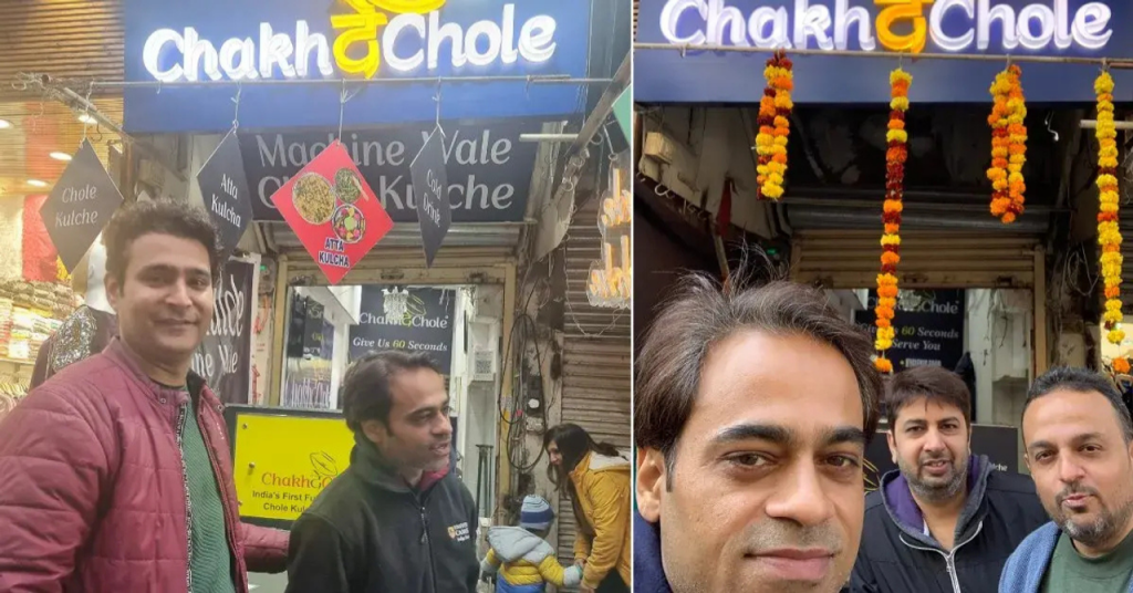 This Delhi Banker Quit His VP Job to Build a Vending Machine That Serves Chhole Kulche in 60 Seconds