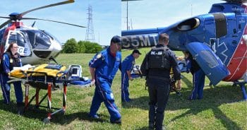 Injured Police K-9 Airlifted in Historic First Mission to Save His Life